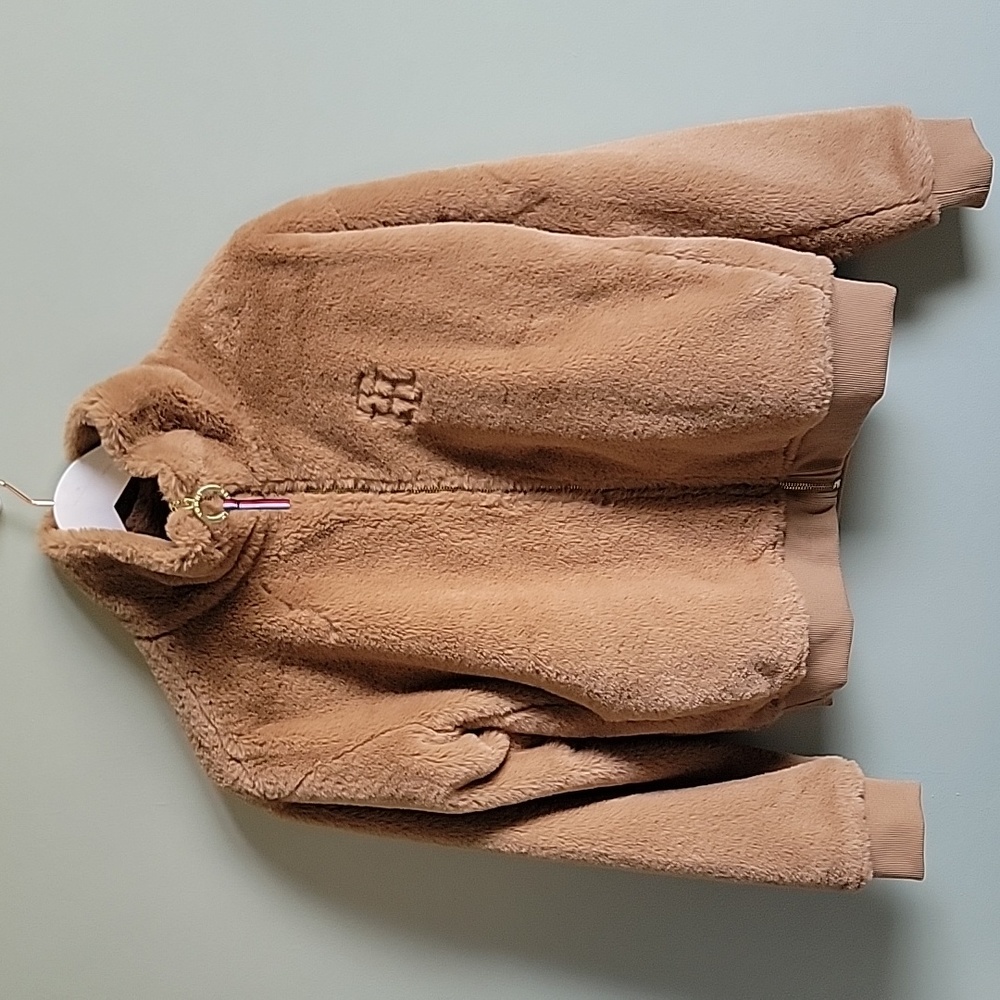 NWT Tommy Hilfiger Teddy Mockneck ZipUp Jacket sz XXS